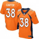 Men Nike Denver Broncos &38 Quinton Carter Elite Orange Team Color NFL Jersey