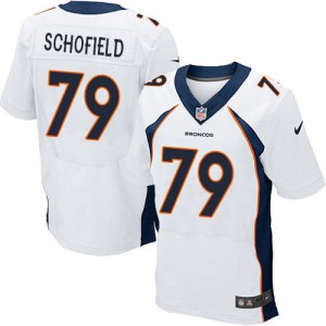 Hommes Nike Denver Broncos # 79 Michael Schofield Élite blanc NFL Maillot Magasin