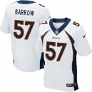Men Nike Denver Broncos &57 Lamin Barrow Elite White NFL Jersey