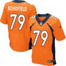 Men Nike Denver Broncos &79 Michael Schofield Elite Orange Team Color NFL Jersey