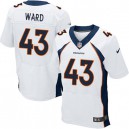 Men Nike Denver Broncos &43 T.J. Ward Elite White NFL Jersey