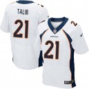 Men Nike Denver Broncos &21 Aqib Talib Elite White NFL Jersey