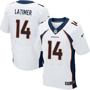 Hommes Nike Denver Broncos # 14 Cody Latimer Élite blanc NFL Maillot Magasin
