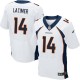 Men Nike Denver Broncos &14 Cody Latimer Elite White NFL Jersey