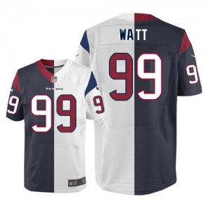 Hommes Nike Houston Texans # 99 Watt J.J. élite Team/route deux tonnes NFL Maillot Magasin
