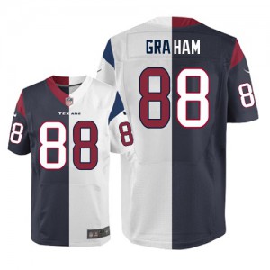 Hommes Nike Houston Texans # 88 Garrett Graham Élite Team/route deux tonnes NFL Maillot Magasin