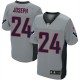 Men Nike Houston Texans &24 Johnathan Joseph Elite Grey Shadow NFL Jersey