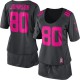 Women Nike Houston Texans &80 Andre Johnson Elite Dark Grey Breast Cancer Awareness NFL Jersey