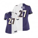 Women Nike Baltimore Ravens &27 Ray Rice Elite Team/Road Two Tone NFL Jersey