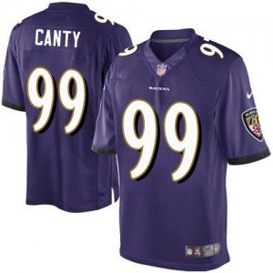 Jeunesse Nike Baltimore Ravens # 99 Chris Canty équipe élite de violet couleur NFL Maillot Magasin