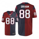 Men Nike Houston Texans &88 Garrett Graham Elite Team/Alternate Two Tone NFL Jersey