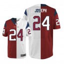 Men Nike Houston Texans &24 Johnathan Joseph Elite Road/Alternate Two Tone NFL Jersey