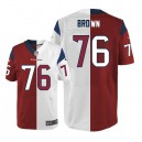 Men Nike Houston Texans &76 Duane Brown Elite Road/Alternate Two Tone NFL Jersey