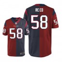 Men Nike Houston Texans &58 Brooks Reed Elite Team/Alternate Two Tone NFL Jersey