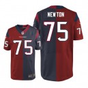 Men Nike Houston Texans &75 Derek Newton Elite Team/Alternate Two Tone NFL Jersey