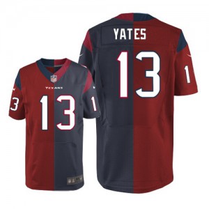 Hommes Nike Houston Texans # 13 T.J. Yates élite Team/remplaçant deux tonnes NFL Maillot Magasin