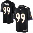 Youth Nike Baltimore Ravens &99 Chris Canty Elite Black Alternate NFL Jersey