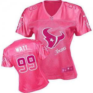 Femmes Nike Houston Texans # 99 Watt J.J. élite 2012 rose Fem Fan NFL Maillot Magasin