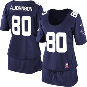 Femmes Nike Houston Texans # 80 Andre Johnson élite Navy Bleu Breast Cancer Awareness NFL Maillot Magasin Femmes Nike Houston Texans # 80 Andre Johnson élite Navy Bleu Breast Cancer Awareness NFL Maillot Magasin