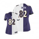 Women Nike Baltimore Ravens &82 Torrey Smith Elite Team/Road Two Tone NFL Jersey
