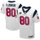 Men Nike Houston Texans &80 Andre Johnson Elite White C Patch NFL Jersey