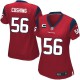 Women Nike Houston Texans &56 Brian Cushing Elite Red Alternate C Patch NFL Jersey