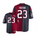 Youth Nike Houston Texans &23 Arian Foster Elite Alternate/Team Two Tone 10TH Patch NFL Jersey