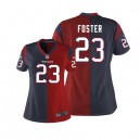 Women Nike Houston Texans &23 Arian Foster Elite Alternate/Team Two Tone NFL Jersey