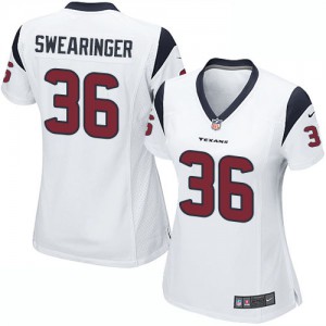 Femmes Nike Houston Texans # D.J. 36 Swearinger Élite blanc NFL Maillot Magasin
