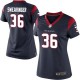 Women Nike Houston Texans &36 D.J. Swearinger Elite Navy Blue Team Color NFL Jersey