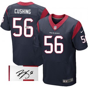 Hommes Nike Houston Texans # Brian Cushing 56, couleur bleu marine équipe Élite dédicacé NFL Maillot Magasin Hommes Nike Houston Texans # Brian Cushing 56, couleur bleu marine équipe Élite dédicacé NFL Maillot Magasin