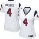 Women Nike Houston Texans &4 Randy Bullock Elite White NFL Jersey