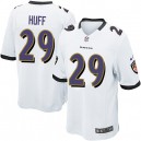 Youth Nike Baltimore Ravens &29 Michael Huff Elite White NFL Jersey