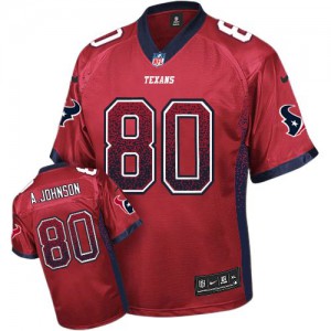 Hommes Nike Houston Texans # 80 Andre Johnson élite rouge dérivent Fashion NFL Maillot Magasin
