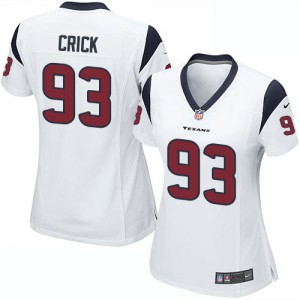 Femmes Nike Houston Texans # 93 Jared Crick Élite blanc NFL Maillot Magasin