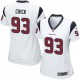 Women Nike Houston Texans &93 Jared Crick Elite White NFL Jersey