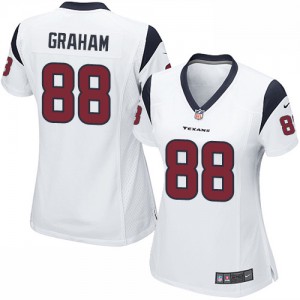 Femmes Nike Houston Texans # 88 Garrett Graham Élite blanc NFL Maillot Magasin