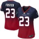 Women Nike Houston Texans &23 Arian Foster Elite Navy/Red Fadeaway NFL Jersey