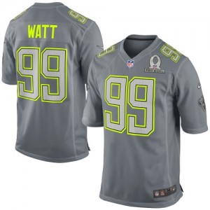 Hommes Nike Houston Texans # 99 Watt J.J. 2014 gris élite Pro Bowl NFL Maillot Magasin