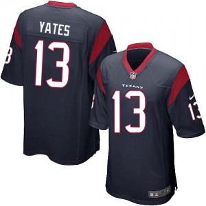 Jeunesse Nike Houston Texans # 13 T.J. Yates élite bleu marine équipe NFL Maillot Magasin de couleur Jeunesse Nike Houston Texans # 13 T.J. Yates élite bleu marine équipe NFL Maillot Magasin de couleur