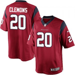 Jeunesse Nike Houston Texans # 20 Chris Clemons Élite rouge alternent NFL Maillot Magasin