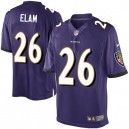 Youth Nike Baltimore Ravens &26 Matt Elam Elite Purple Team Color NFL Jersey