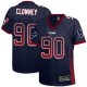 Women Nike Houston Texans &90 Jadeveon Clowney Elite Navy Blue Drift Fashion NFL Jersey
