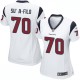 Women Nike Houston Texans &70 Xavier Su'a-Filo Elite White NFL Jersey