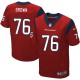 Men Nike Houston Texans &76 Duane Brown Elite Red Alternate NFL Jersey