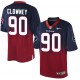 Men Nike Houston Texans &90 Jadeveon Clowney Elite Navy/Red Fadeaway NFL Jersey