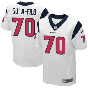 Hommes Nike Houston Texans # 70 Xavier su-Filo Élite blanc NFL Maillot Magasin
