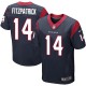 Men Nike Houston Texans &14 Ryan Fitzpatrick Elite Navy Blue Team Color NFL Jersey