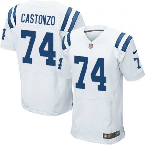 Hommes Nike Indianapolis Colts # 74 Anthony Castonzo Élite blanc NFL Maillot Magasin
