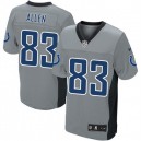 Men Nike Indianapolis Colts &83 Dwayne Allen Elite Grey Shadow NFL Jersey